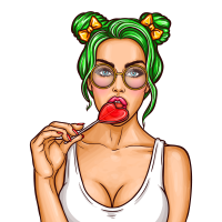 —Pngtree—pop art pin up young_3565607